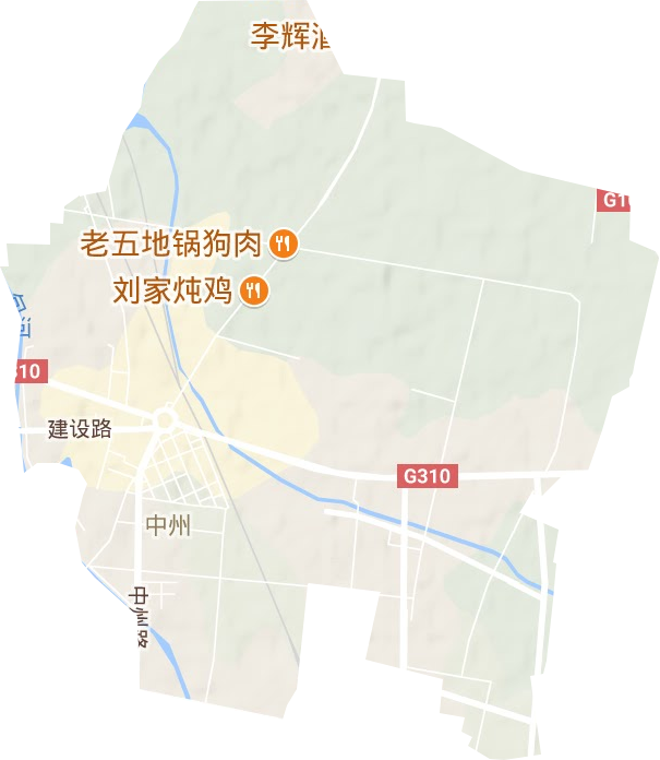 中州街道地形圖