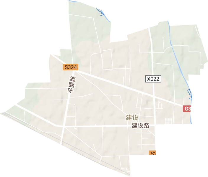 建設街道地形圖