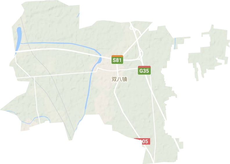 雙八鎮地形圖