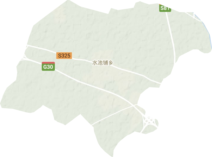 水池鋪鄉地形圖