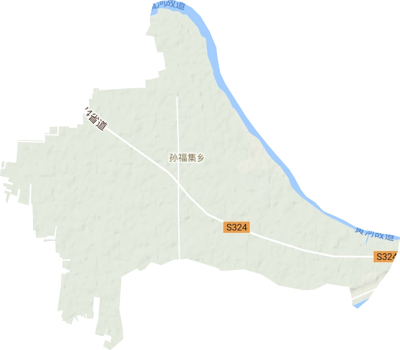 孫福集鄉地形圖