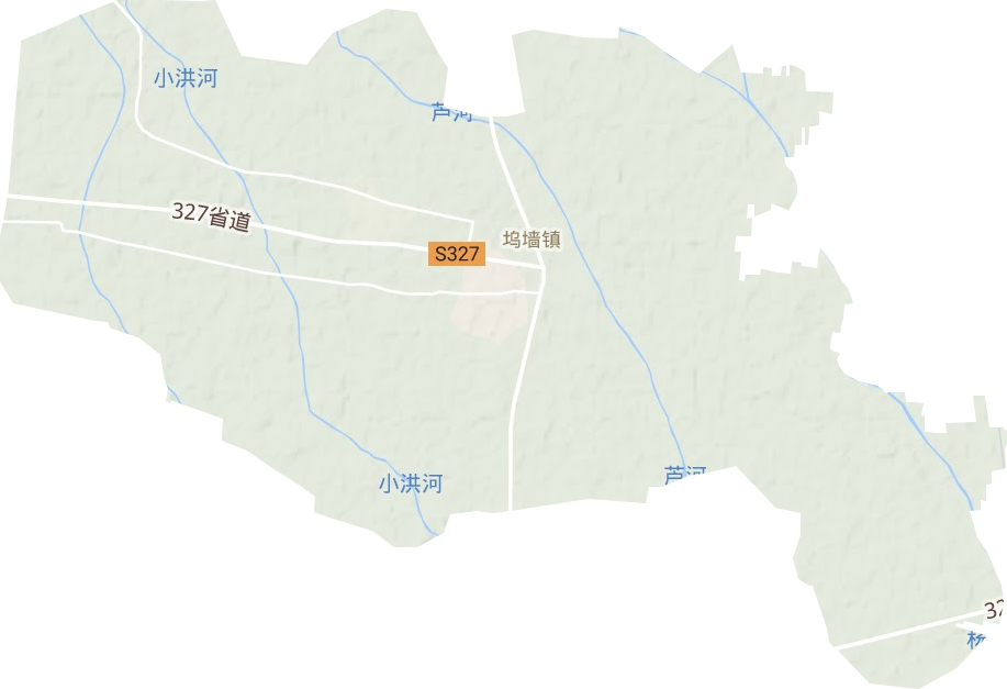 塢墻鎮地形圖