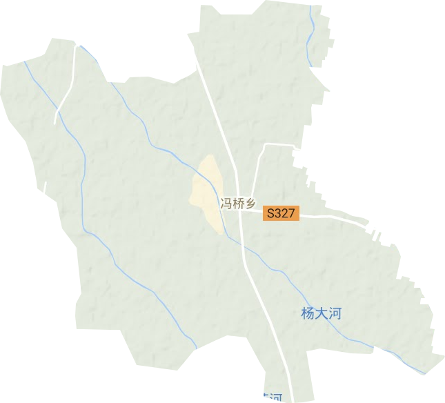 馮橋鎮(zhèn)地形圖