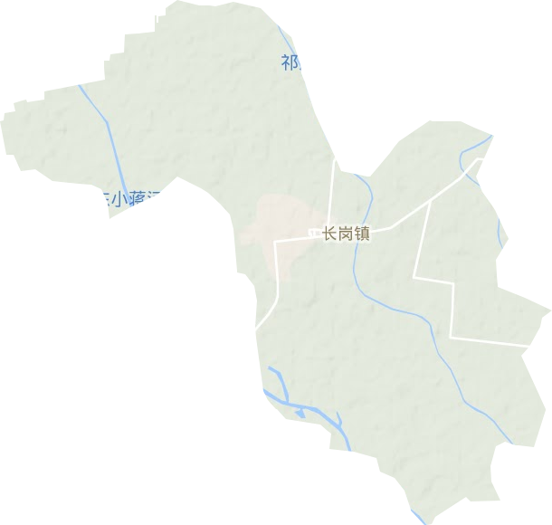 長崗鎮(zhèn)地形圖