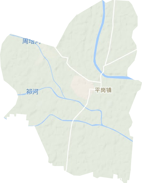 平崗鎮地形圖
