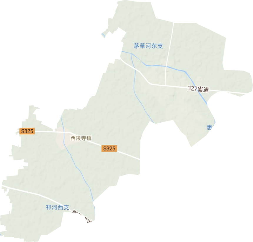西陵寺鎮(zhèn)地形圖