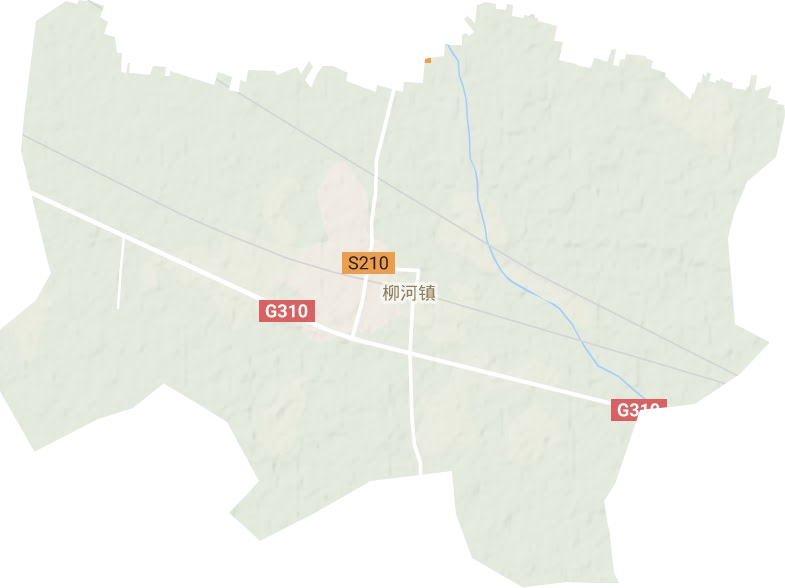 柳河鎮(zhèn)地形圖