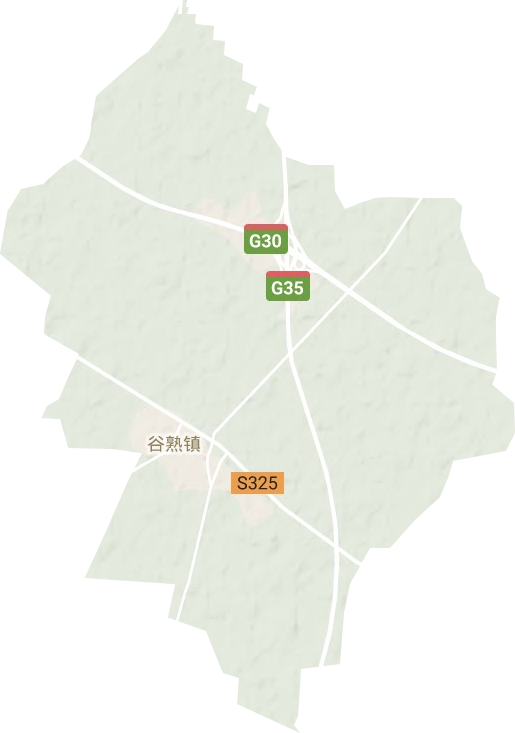 谷熟鎮地形圖