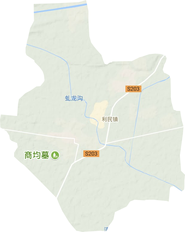 利民鎮(zhèn)地形圖