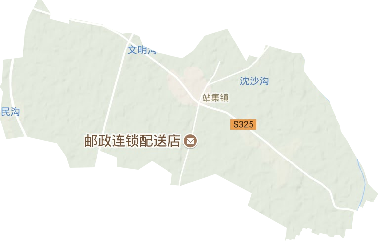 站集鎮(zhèn)地形圖