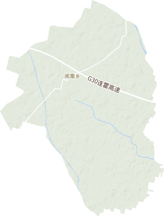 聞集鄉(xiāng)地形圖