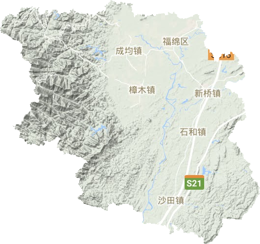 福綿區地形圖