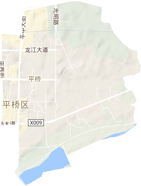 平橋街道地形圖