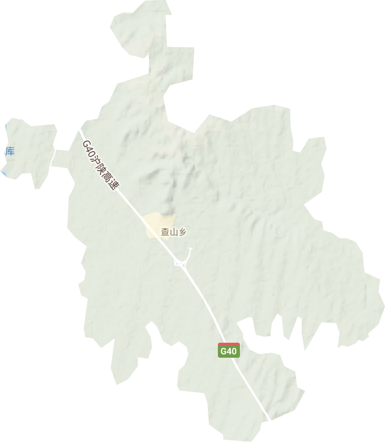 查山鄉地形圖