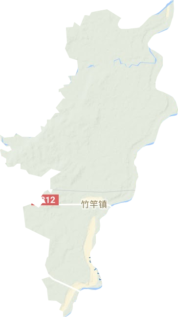 竹竿鎮地形圖