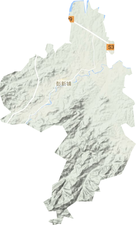 彭新鎮地形圖