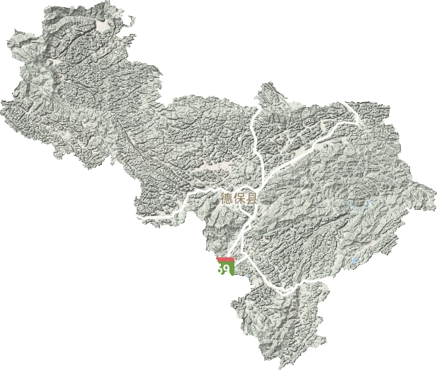 德保縣地形圖
