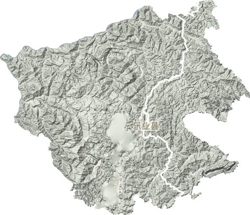樂業(yè)縣地形圖