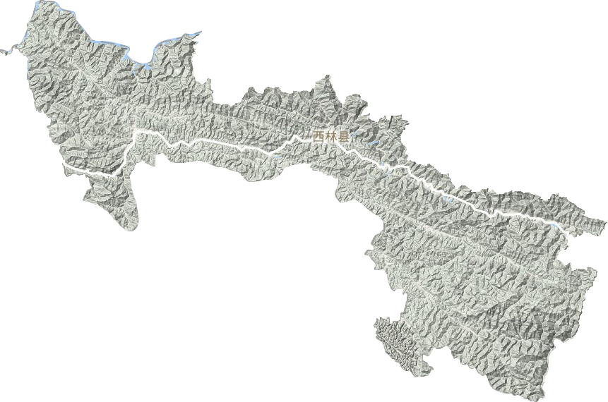 西林縣地形圖