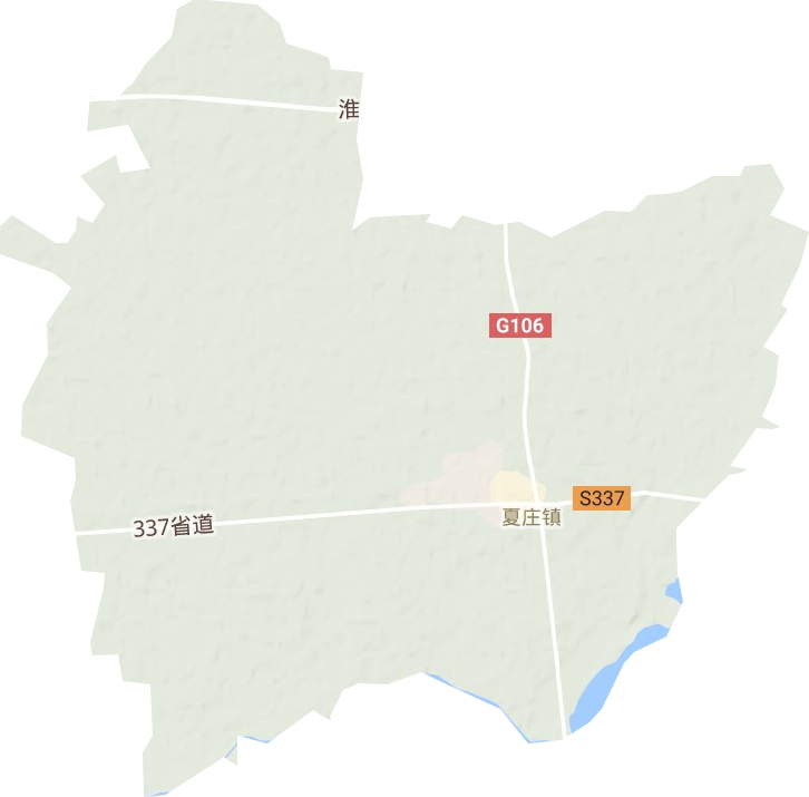 夏莊鎮地形圖