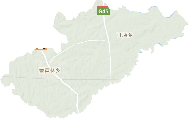 曹黃林鎮地形圖