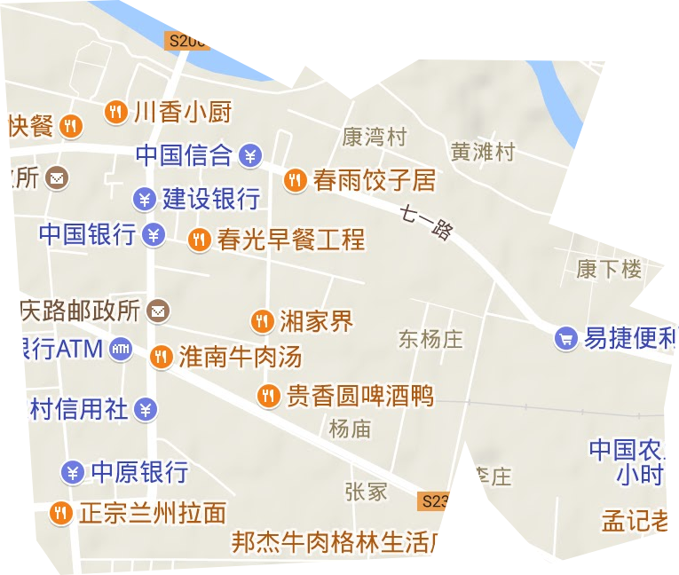 七一路街道地形圖