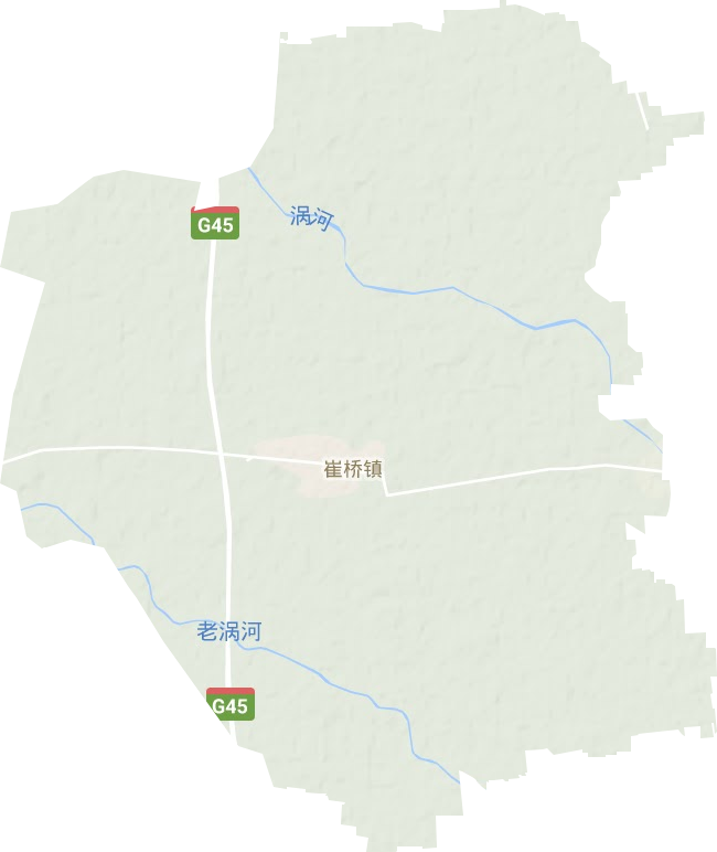 崔橋鎮地形圖