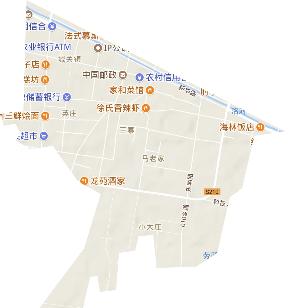 洺南辦事處地形圖
