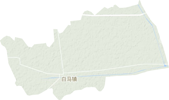 白馬鎮(zhèn)地形圖
