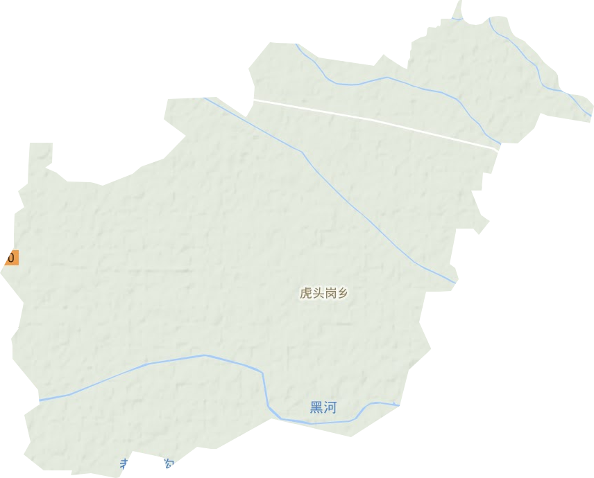 虎頭崗鄉地形圖