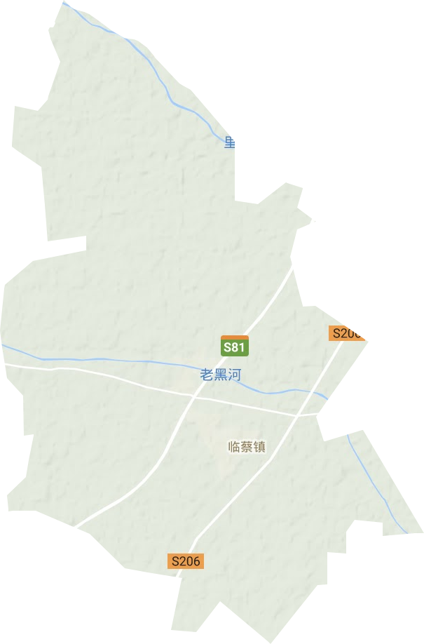 臨蔡鎮(zhèn)地形圖
