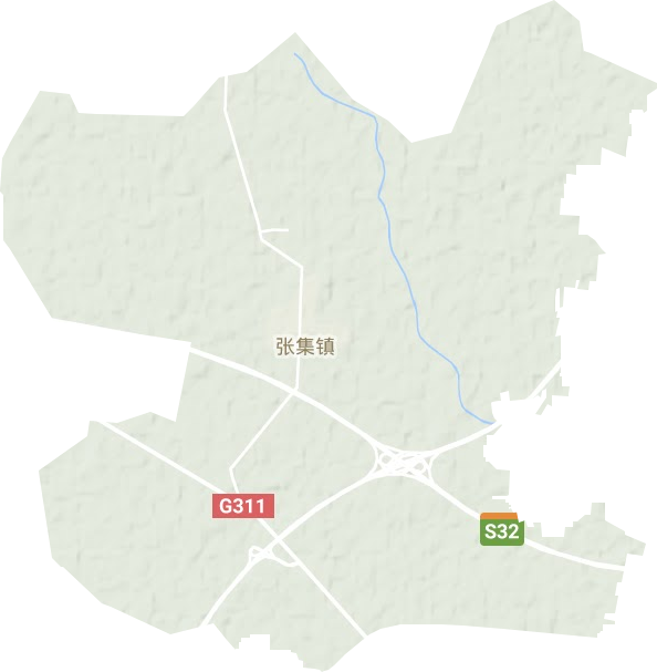 張集鎮地形圖