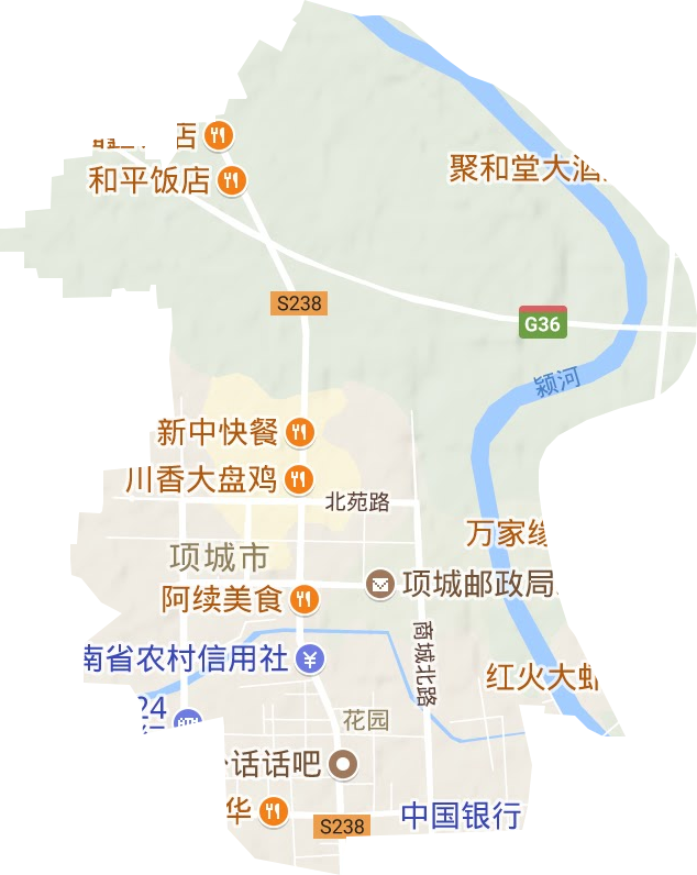 花園辦事處地形圖