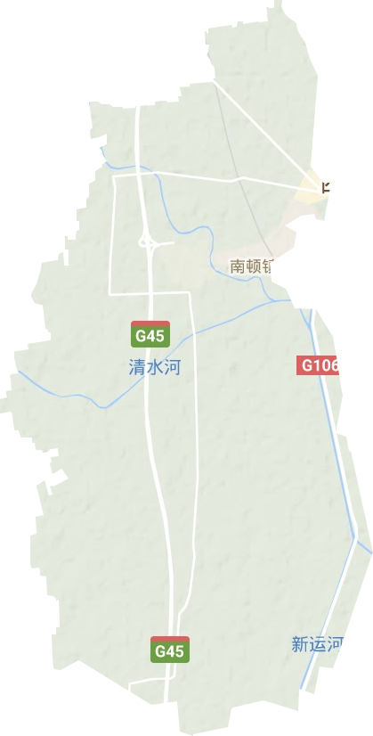 南頓鎮(zhèn)地形圖