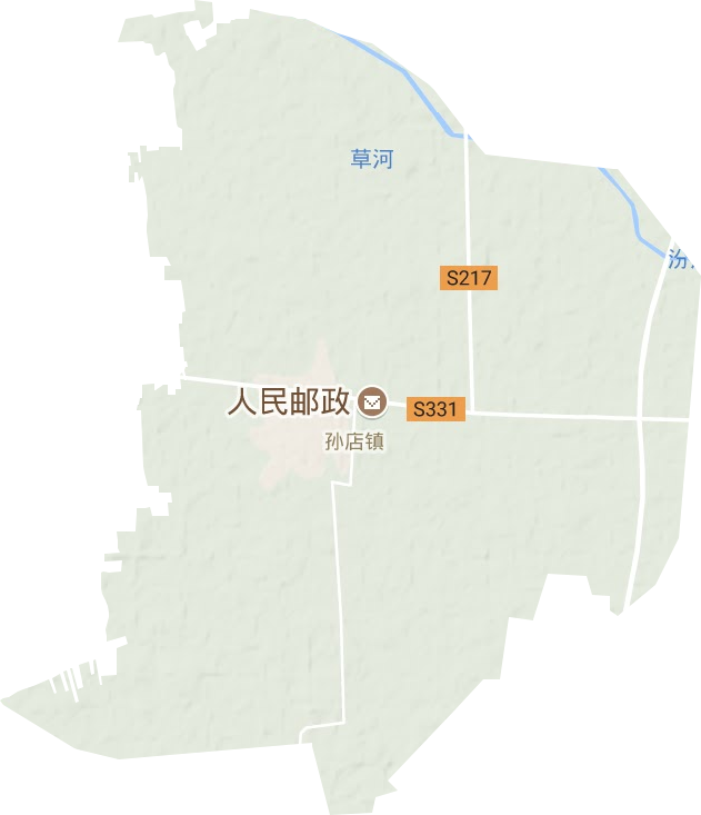 孫店鎮地形圖