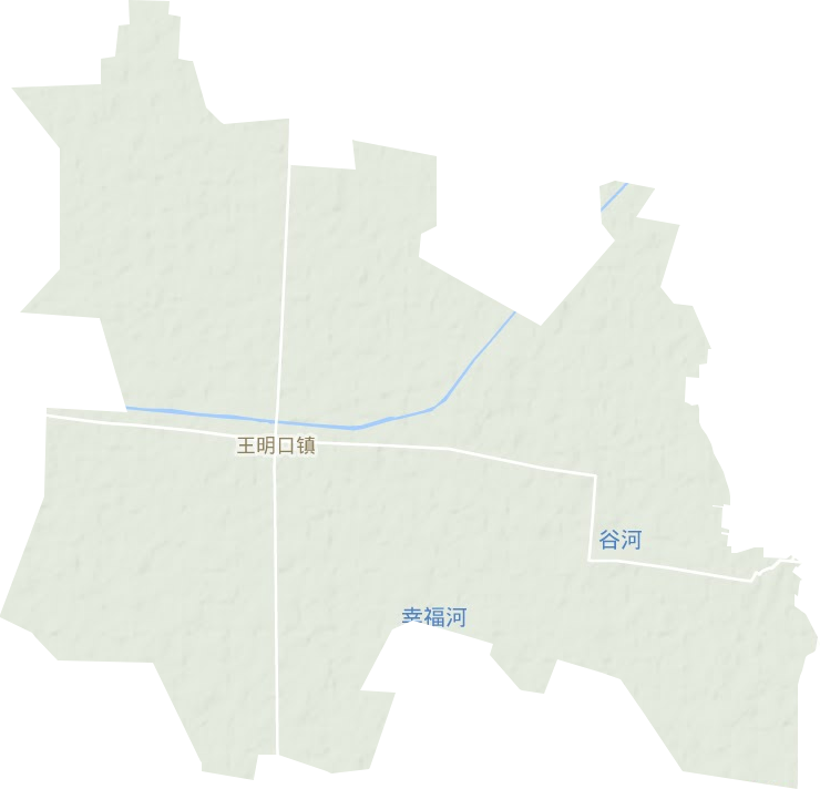 王明口鎮地形圖