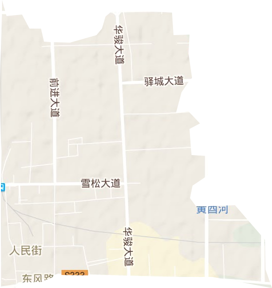 東風街道地形圖