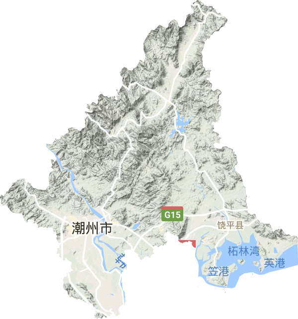 潮州市地形圖
