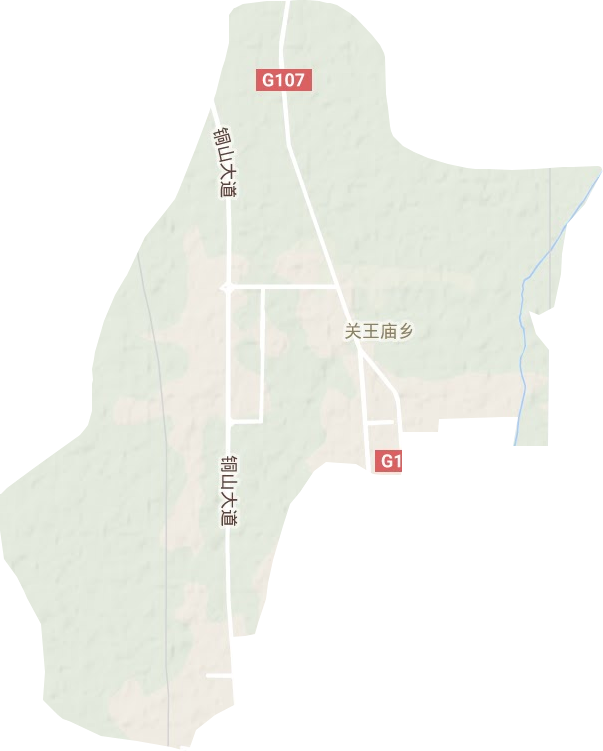 關(guān)王廟鄉(xiāng)地形圖