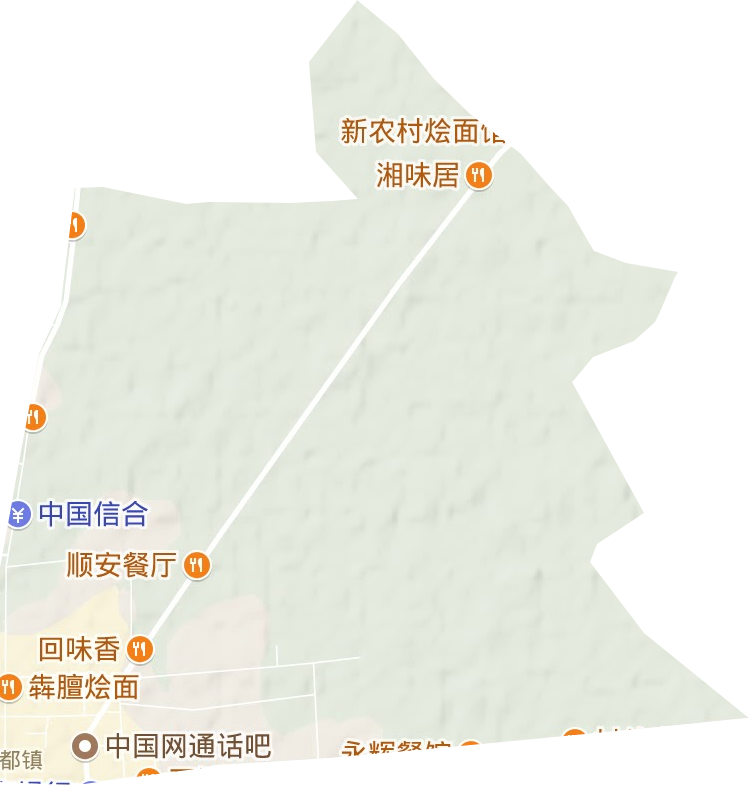 蔡都街道地形圖