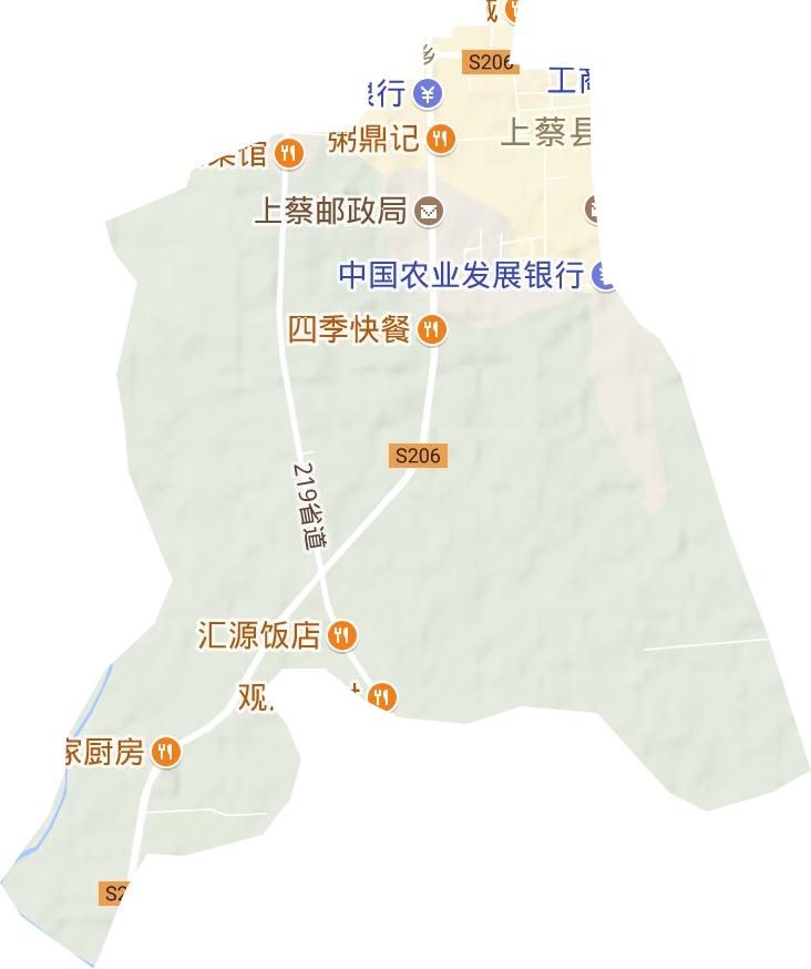 重陽街道地形圖