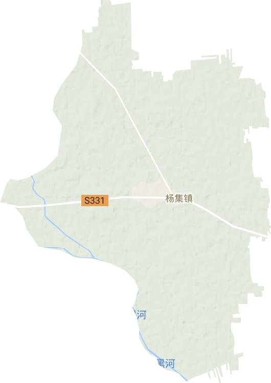 楊集鎮地形圖