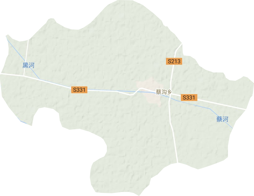 蔡溝鄉地形圖