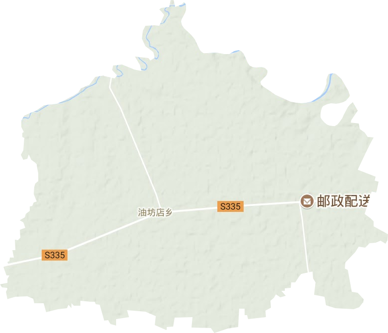 油坊店鄉地形圖