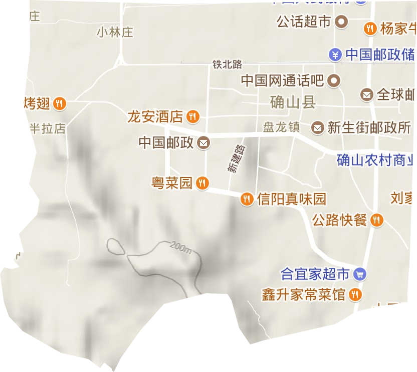 盤(pán)龍鎮(zhèn)地形圖