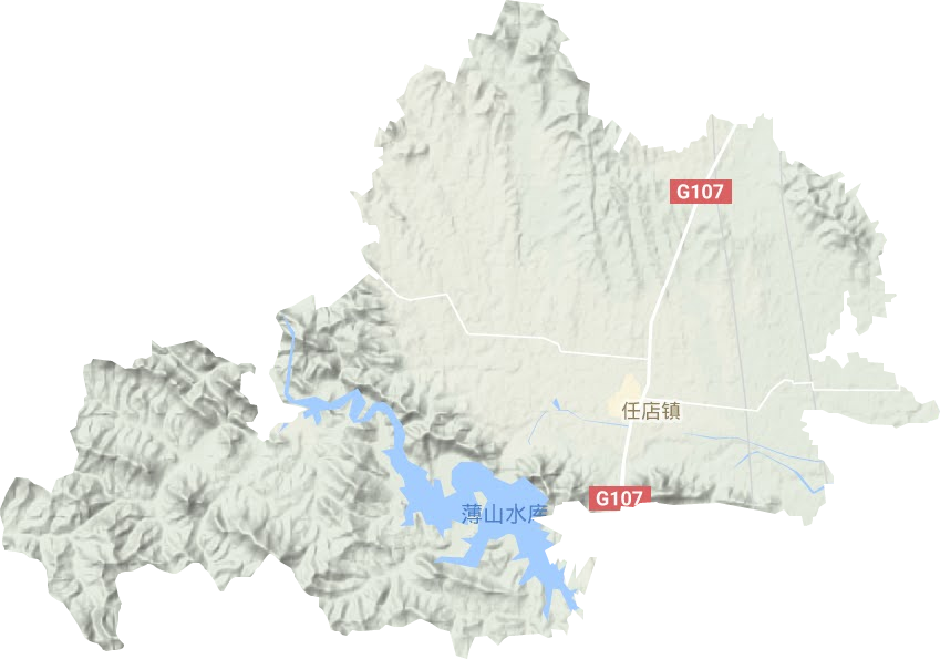 任店鎮(zhèn)地形圖