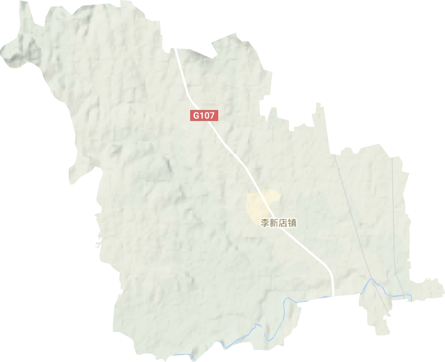 李新店鎮(zhèn)地形圖