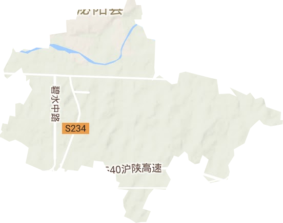 古城街道地形圖