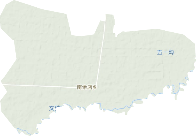 南余店鄉地形圖