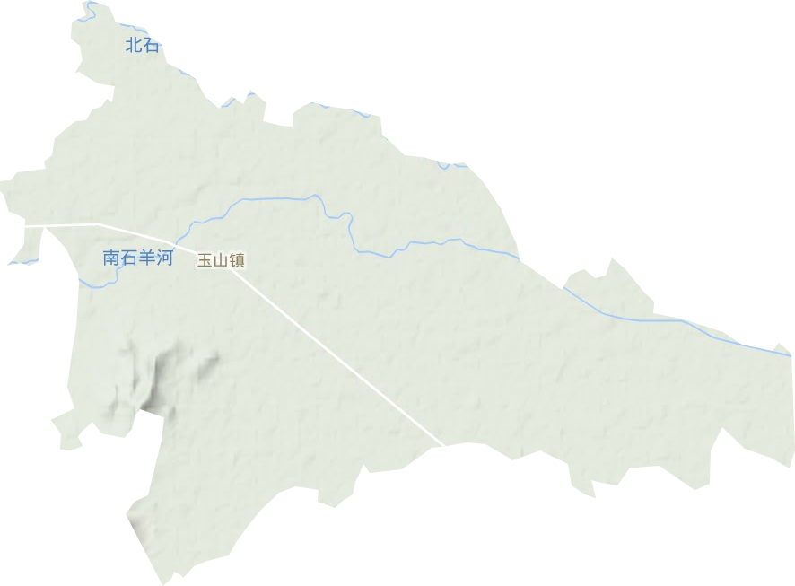 玉山鎮(zhèn)地形圖
